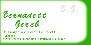 bernadett gereb business card